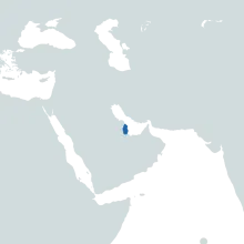 Qatar world map