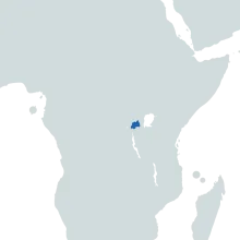 Rwanda world map
