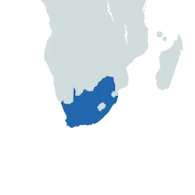 South Africa world map