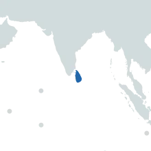 Sri Lanka world map