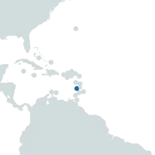 St Lucia world map