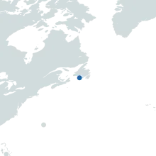 St Pierre Miquelon world map