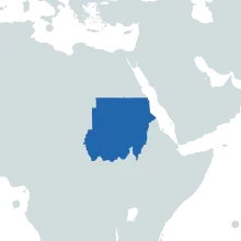 Sudan world map