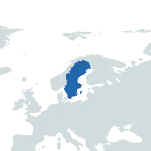 Sweden world map
