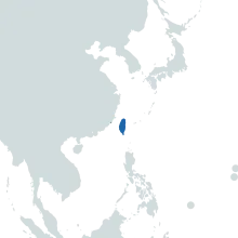 Taiwan world map