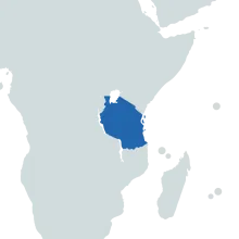 Tanzania world map