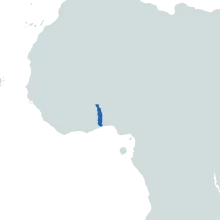 Togo world map