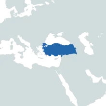 Turkey world map