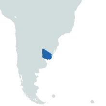 Uruguay world map