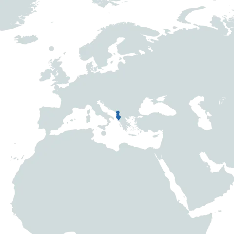 Albania world map