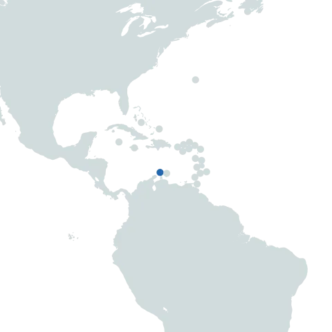 Aruba on the world map