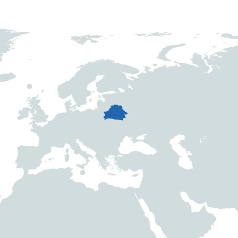 belarus on the world map