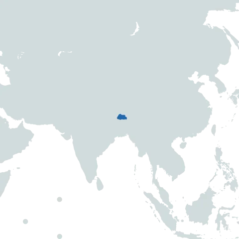 bhutan map