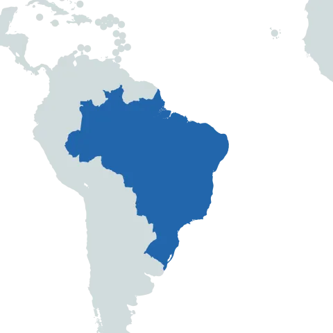 Brazil world map