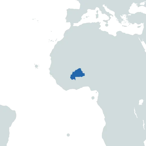 burkina faso world map