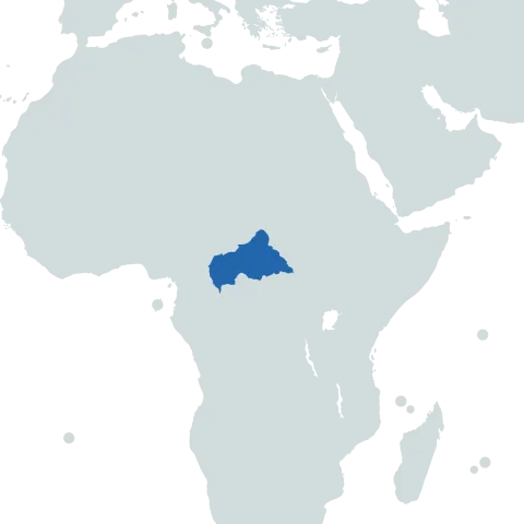 central african republic map