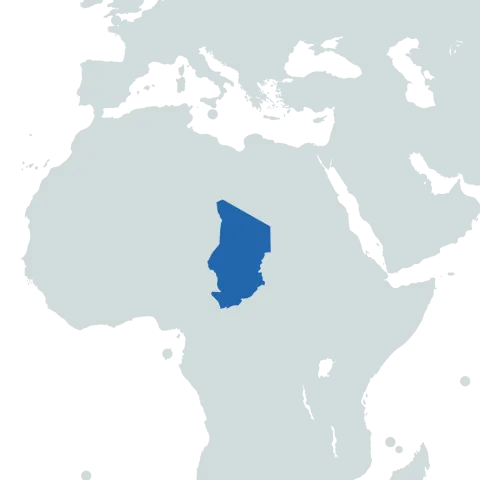 chad world map