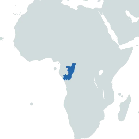 congo brazzaville world map