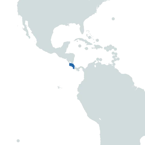costa rica world map