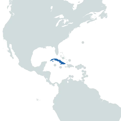 cuba world map