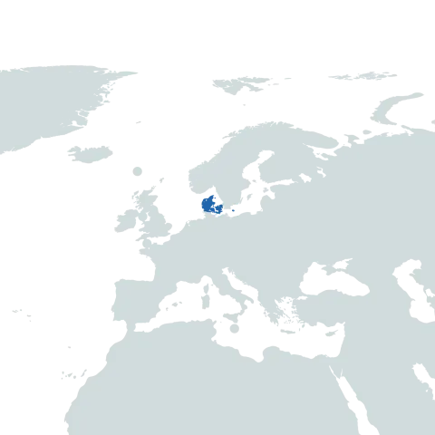 denmark world map