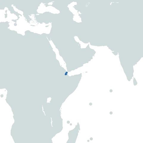 djibouti world map