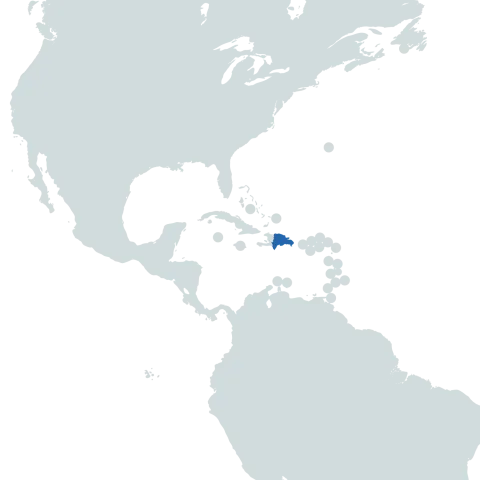 dominican republic world map