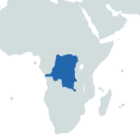 democratic republic of congo world map
