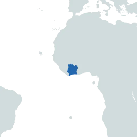 ivory coast map