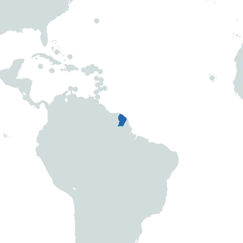 French Guiana World Map
