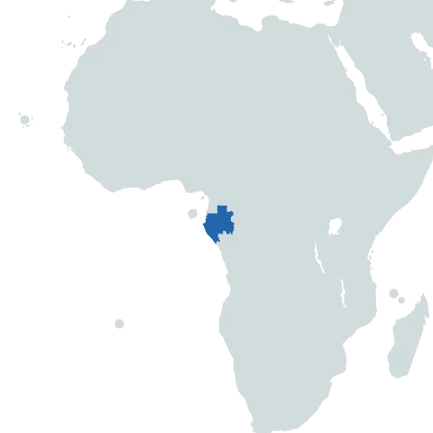 Gabon World Map