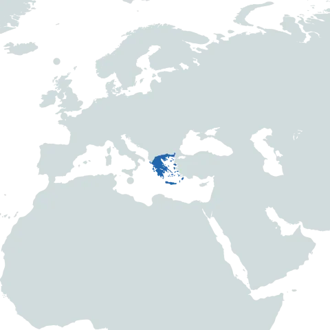 Greece world map