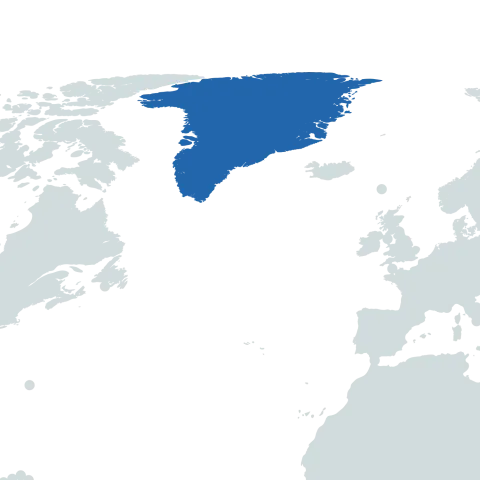 Greenland world map