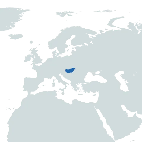 Hungary world map