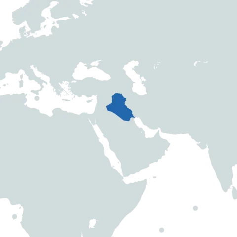 Iraq world map
