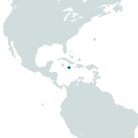 Jamaica World Map
