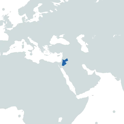 Jordan world map