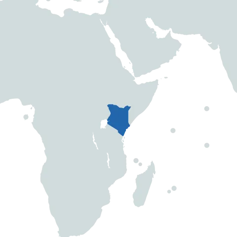 Kenya world map