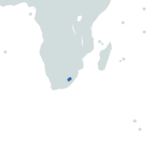 Lesotho world map