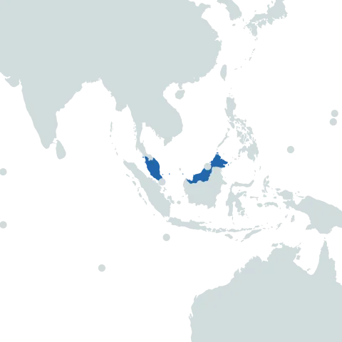 Malaysia world map