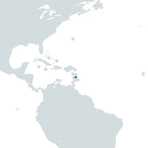 Martinique world map
