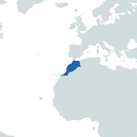 Morocco world map