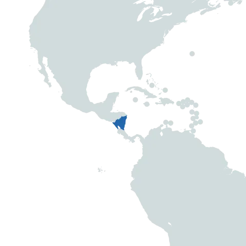 Nicaragua world map