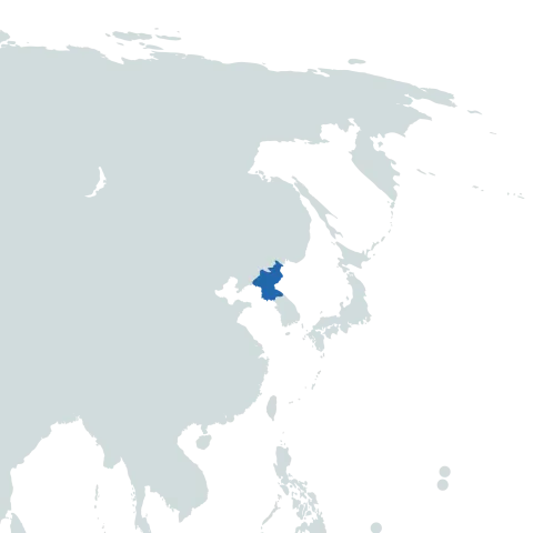 North Korea world map