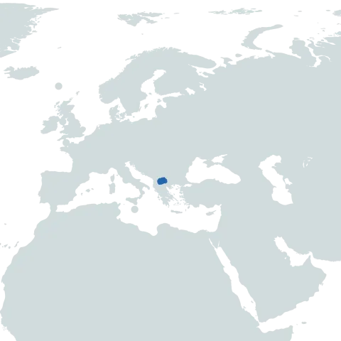 North Macedonia World Map