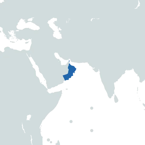 Oman world map