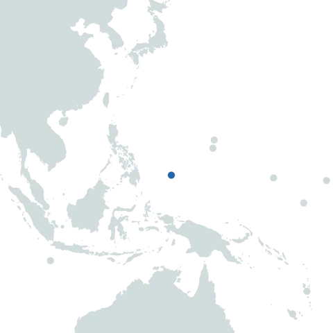 Palau world map