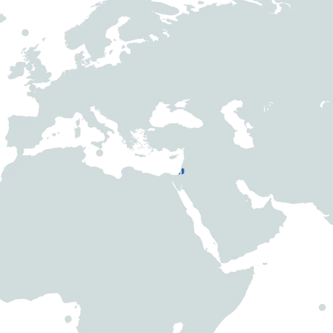 Palestinian Territories world map