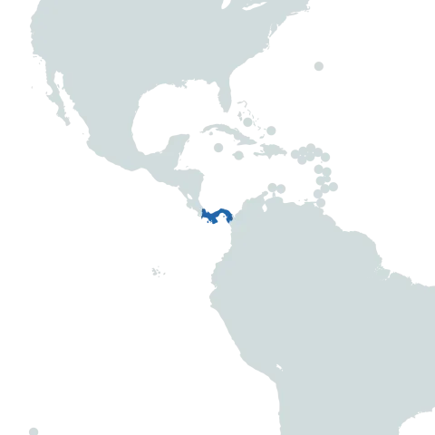 Panama world map
