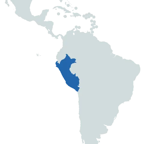 Peru world map